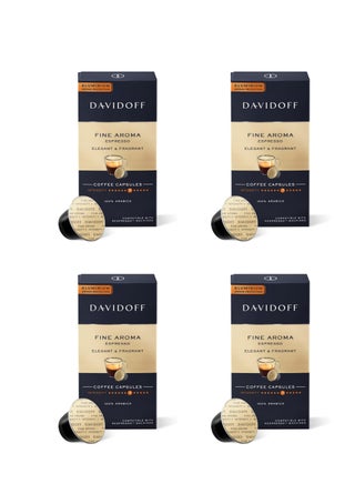 Davidoff Fine Aroma – Bundle of 4 Coffee Capsule Packs – Intensity 7/12 – 10 Capsules per Pack – 220g (Total 40 Pods) - pzsku/ZD06725AECC1DE7D9C028Z/45/1748977262/3dab6a52-548a-4038-ab68-2dacf5612152