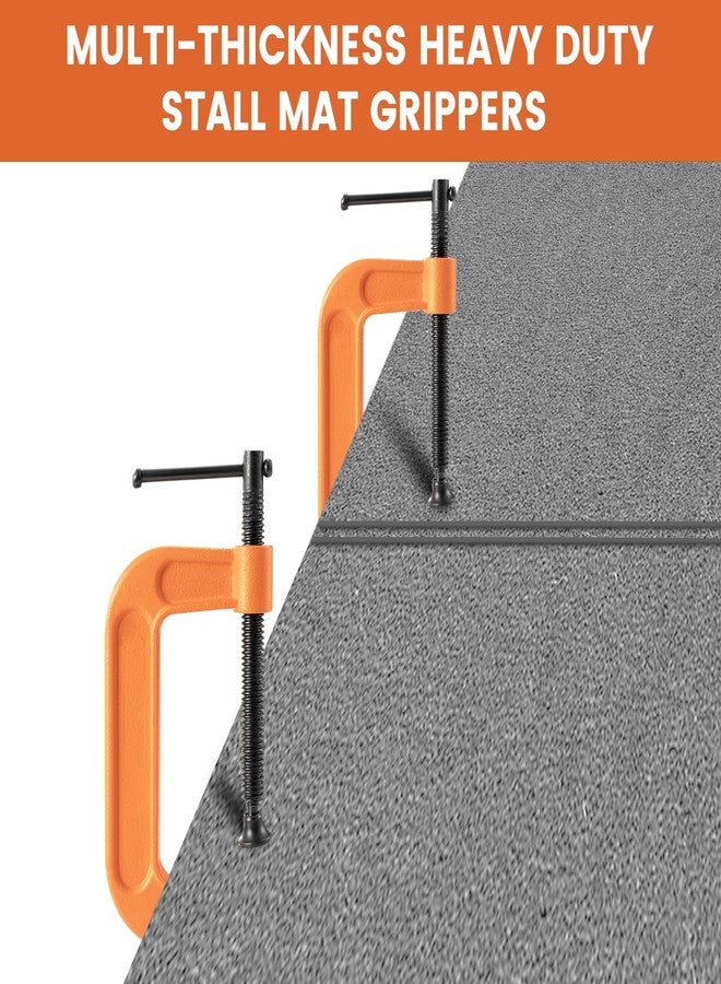 Elfzone Stall Mat Gripper - Heavy Duty Stall Mat Grippers,2 Mat Movers Tool for Horse Stalls, Gym, Barn, and Trailer, Makes Moving Rubber Mats Easier, Saves Your Back and Hands - Image 2