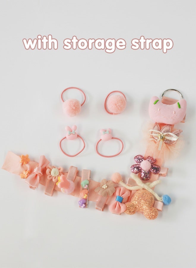 Sharpdo 18-Pieces Baby Girl Accessories, Baby Gifts Set with Flower Hair Ties and Hair Pins for Little Girls Birthday, Party, Daily Wear - Image 3