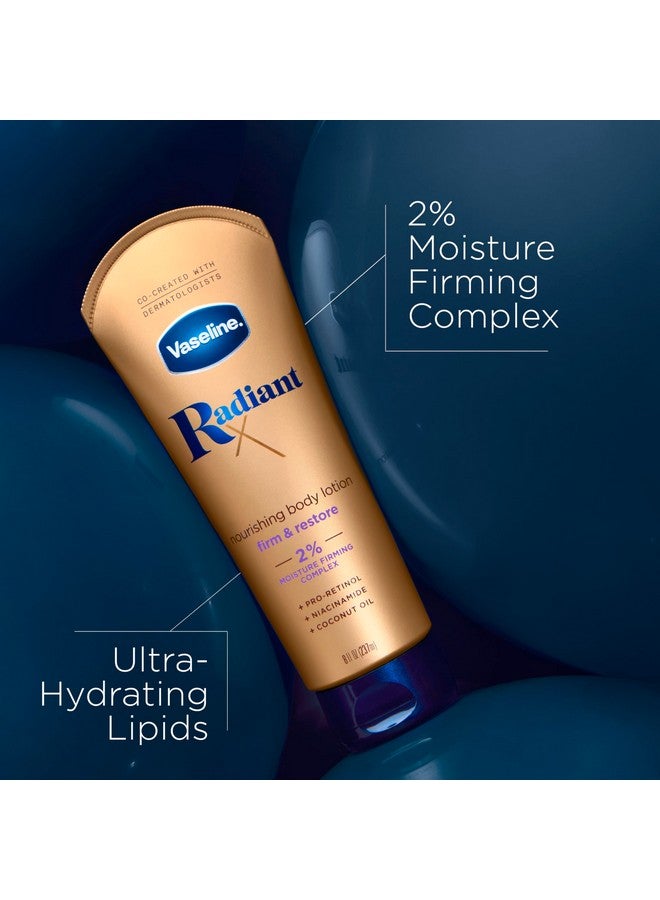 Vaseline Radiant X Firm & Restore with Pro-Retinol, Niacinamide & Coconut Oil, Nourishing Body Lotion 8 oz - Image 4