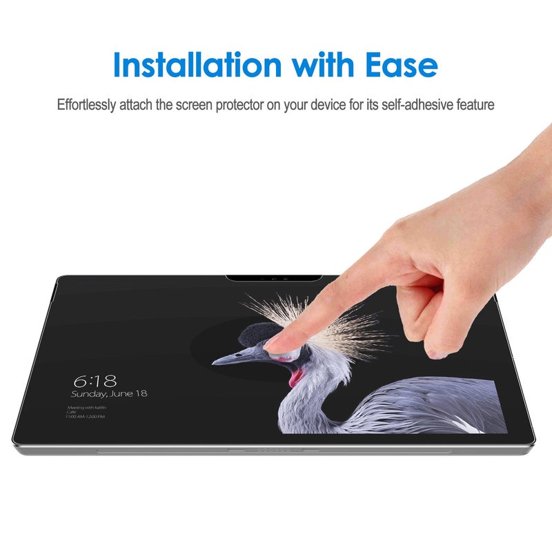 JETech Screen Protector for Microsoft Surface Pro 6/5/4, Tempered Glass Film - Image 3