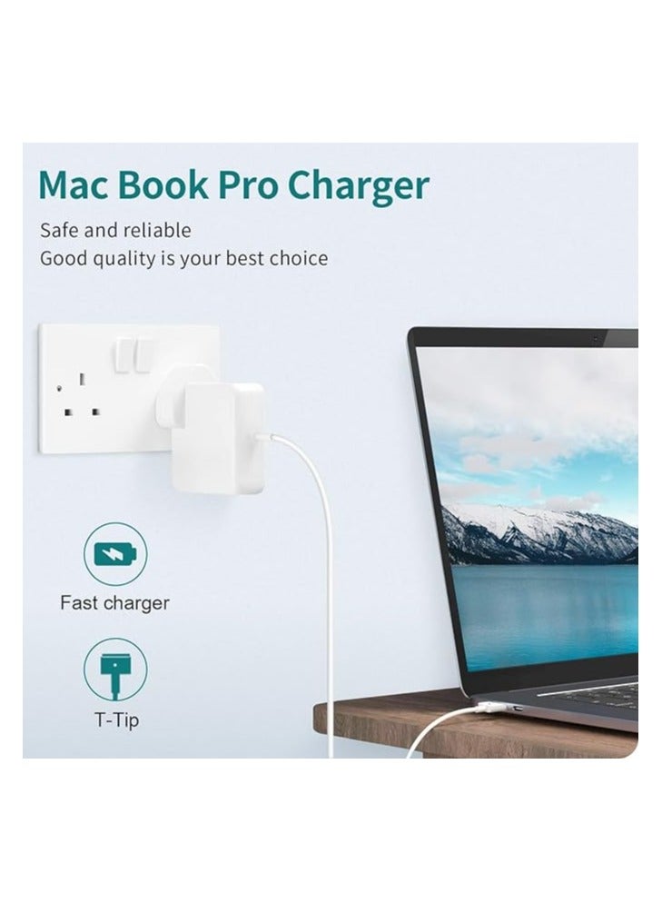 Terabyte 85W Replacement Charger 85W T-Tip power adapter compatible with MacBook Pro 13-inch, 15-inch, and 17-inch Mac Book Air models 11-inch and 13-inch. Released Models in 2012, 2013, 2014, and 2015.  - Image 3