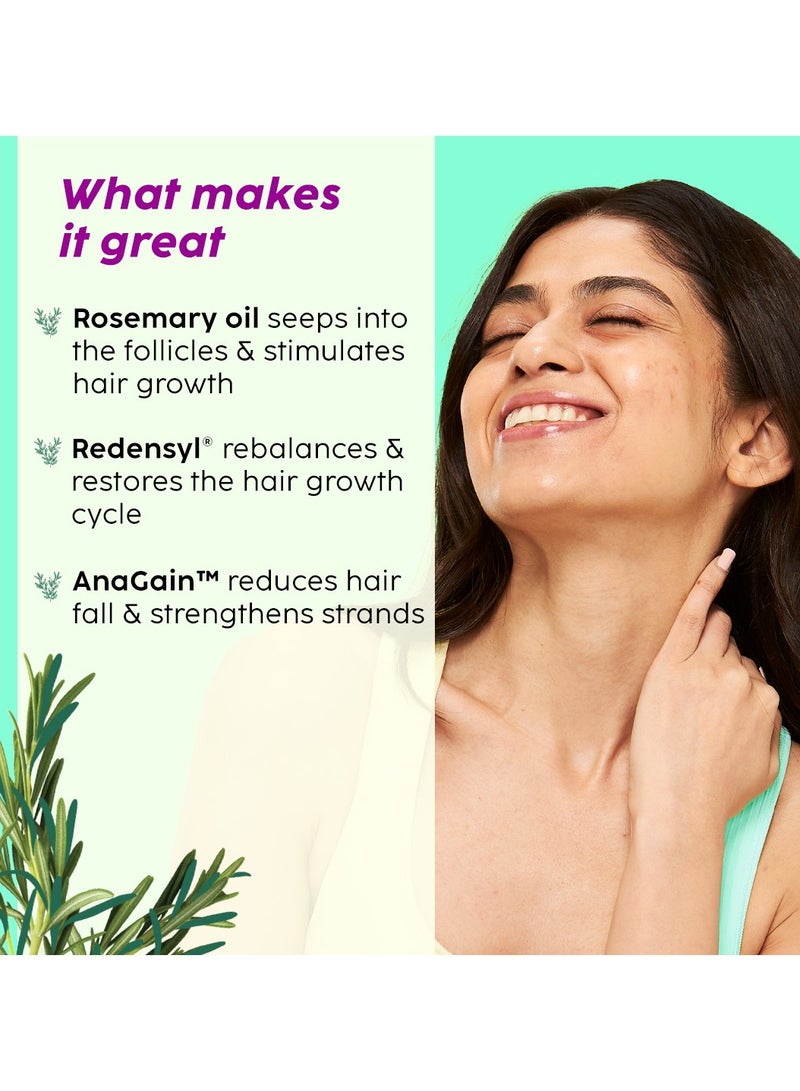 PLIX THE PLANT FIX Rosemary Hair Growth Serum with 3% Redensyl, 4% AnaGain and 3% Baicapil that Stimulates Hair Growth, Increase Hair Density Thickens Hair For Men And Women, 30ml - Image 2