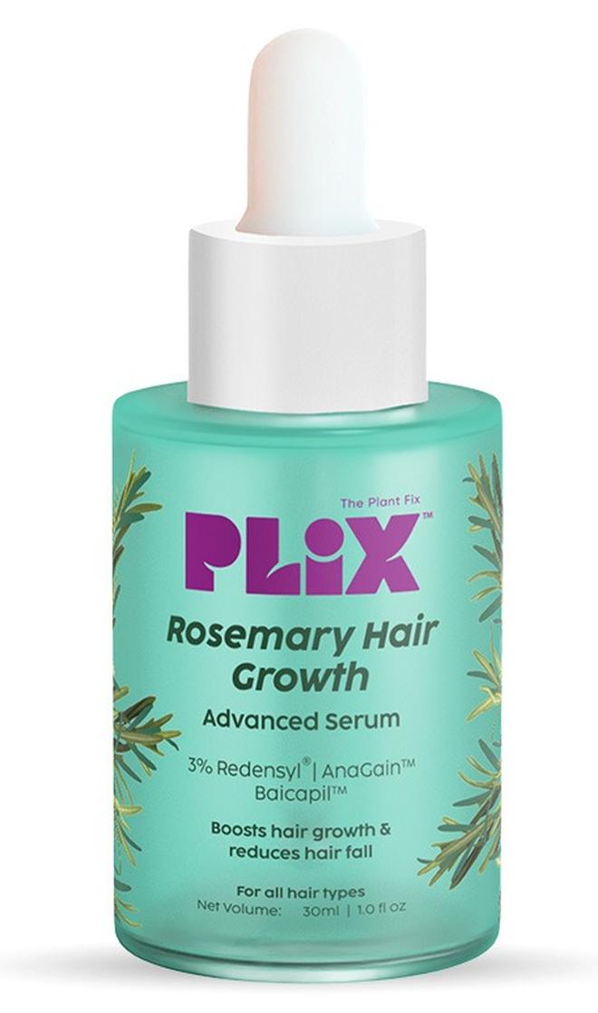 PLIX THE PLANT FIX Rosemary Hair Growth Serum with 3% Redensyl, 4% AnaGain and 3% Baicapil that Stimulates Hair Growth, Increase Hair Density Thickens Hair For Men And Women, 30ml - Image 1