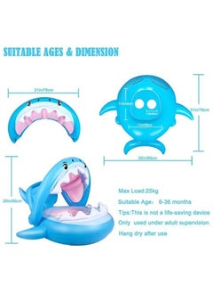 Generic Baby Swimming Ring Inflatable,Kids Toddler Infant Swimming Float Pool Floaties Pool Ring with Seat Summer Outdoor Water Bath Toys Suitable for 1-6 Year Old Baby  - Image 3