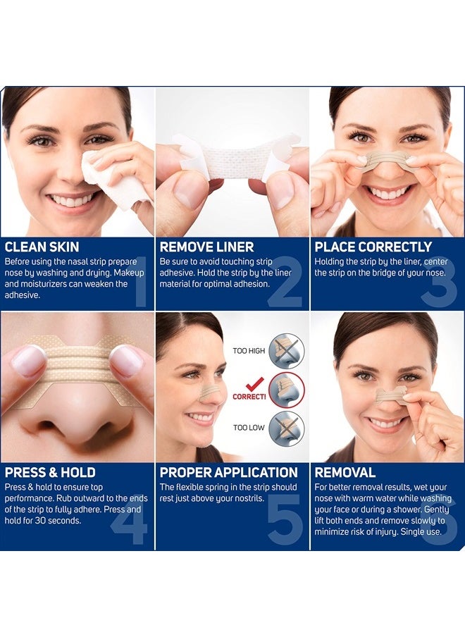 Clear Passage - Nasal Strips, Clear Extra Strength, 50 Count | Works Instantly to Improve Sleep, Reduce Snoring, & Relieve Nasal Congestion Due to Colds & Allergies - Image 1