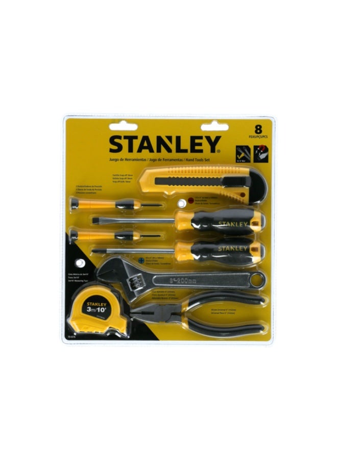 Stanley 8-Piece Hand Tools Set Yellow and Black - Image 2