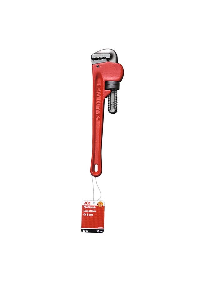 ACE Pipe Wrench Red and Grey 12inch  - Image 3