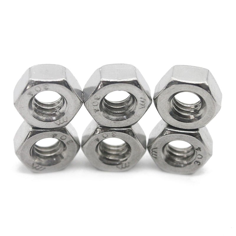 Fullerkreg 7/16"-14 Stainless Hex Nut (10 pcs), by , 304 18-8 Stainless Steel Nuts. - Image 3