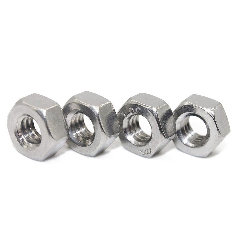 Fullerkreg 7/16"-14 Stainless Hex Nut (10 pcs), by , 304 18-8 Stainless Steel Nuts. - Image 2