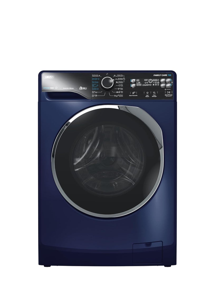 ZANUSSI Zanussi Steam Max Washing Machine 8 KG 1200 RPM-Sliver-Inverter Motor ZWF8221ML7- Special Edition 