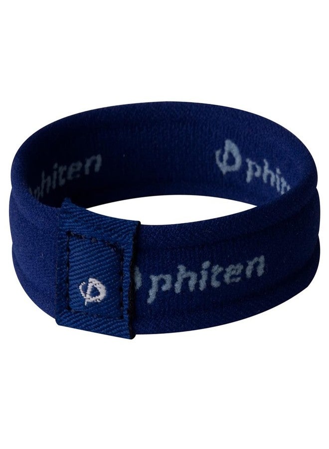 Phiten 2nd Gen Titanium Bracelet, Navy, 6.75-Inch - Image 1