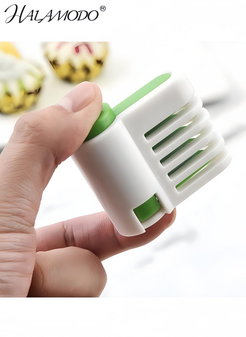 5 Layer DIY Cake Bread Cutter - White and Green Color