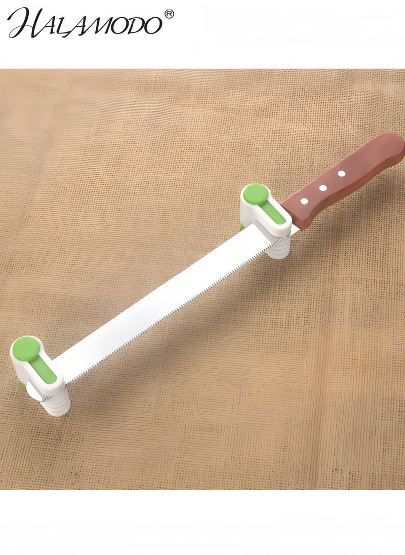 5 Layer DIY Cake Bread Cutter - White and Green Color