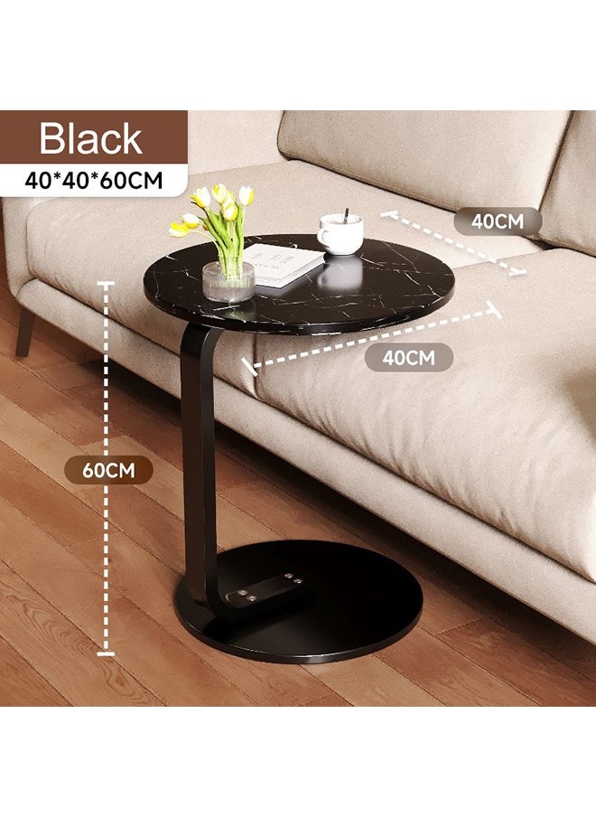 XiuWoo Round Sturdy Nordic Style Coffee Table Sofa Side Table End Table For Living Room 40*40*60cm  - Image 4
