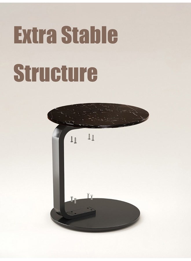 XiuWoo Round Sturdy Nordic Style Coffee Table Sofa Side Table End Table For Living Room 40*40*60cm  - Image 5