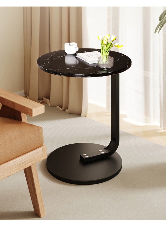 XiuWoo Round Sturdy Nordic Style Coffee Table Sofa Side Table End Table For Living Room 40*40*60cm  - Image 3
