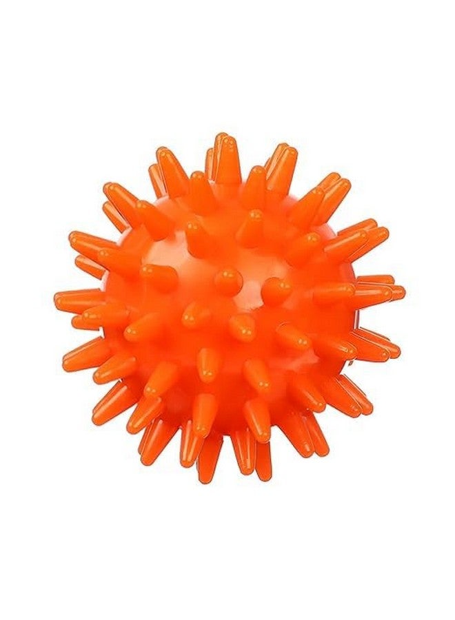 Dog Squeaky Sound Spike Ball - Spiky Texture 3.5 Inch Interactive Rubber Chew Toy, Playing Ball For Puppies And Dogs - Image 1