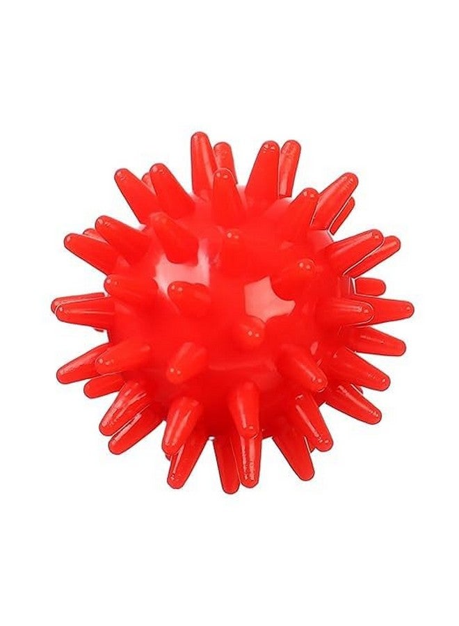 Dog Squeaky Sound Spike Ball - Spiky Texture 3.5 Inch Interactive Rubber Chew Toy, Playing Ball For Puppies And Dogs - Image 3