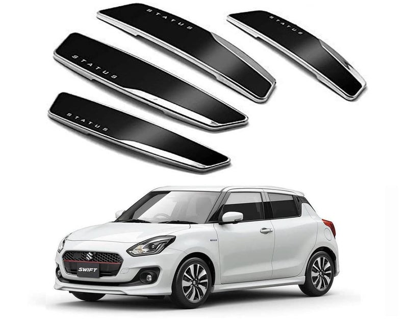 Auto E-Shopping Plastic Status Car Door Guard Edge Protector Black Color for Swift Dzire Set of 4 Pieces - Image 5