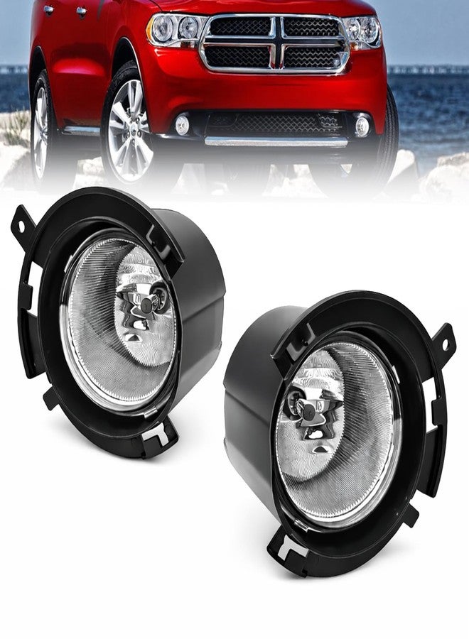 WILD BEAR Fog Lights Compatible With 2011 2012 2013 Durango Front Bumper Lamps Assembly w/Switch Bulbs and Wiring Kit - Image 1
