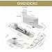 Litlheim HeavyDuty SelfClosing Door Pivot Hinge 360 Stainless Steel LShaped Hinge for Wood Doors - Image 2