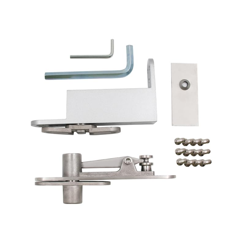 Litlheim HeavyDuty SelfClosing Door Pivot Hinge 360 Stainless Steel LShaped Hinge for Wood Doors - Image 1