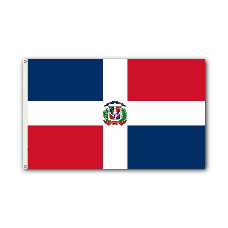 Shoe String King SSK® Dominican Republic Outdoor Flag - Large 3' x 5', Weather-Resistant Polyester - Image 2