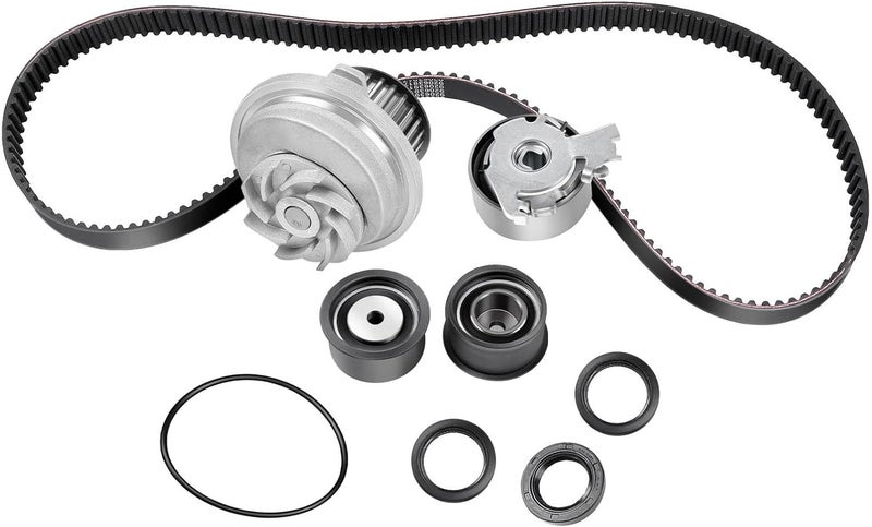 ECCPP Timing Belt Kit with Water Pump Compatible 2004-2007 For Chevrolet Optra 1999-2002 For Daewoo Nubira 2004-2008 For Suzuki Forenza 2005-2008 For Suzuki Reno TBK309 WP121-2004 CTBK-C015WP - Image 1