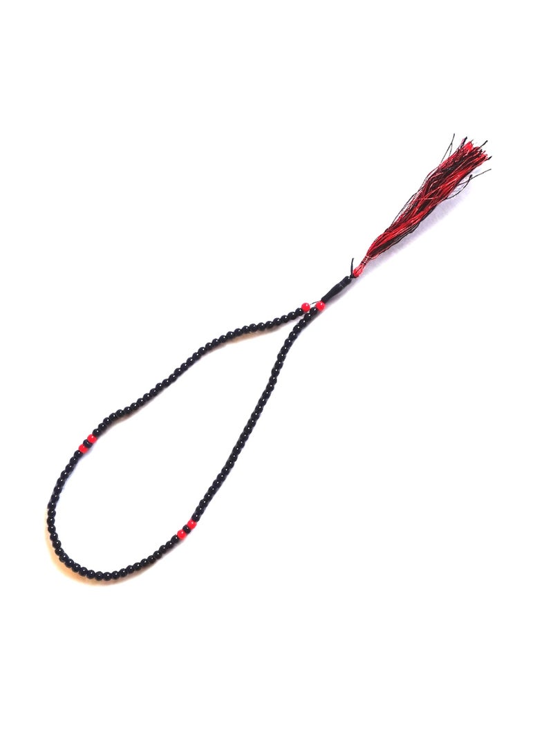 Black Long Length Prayer Beads  - Image 1