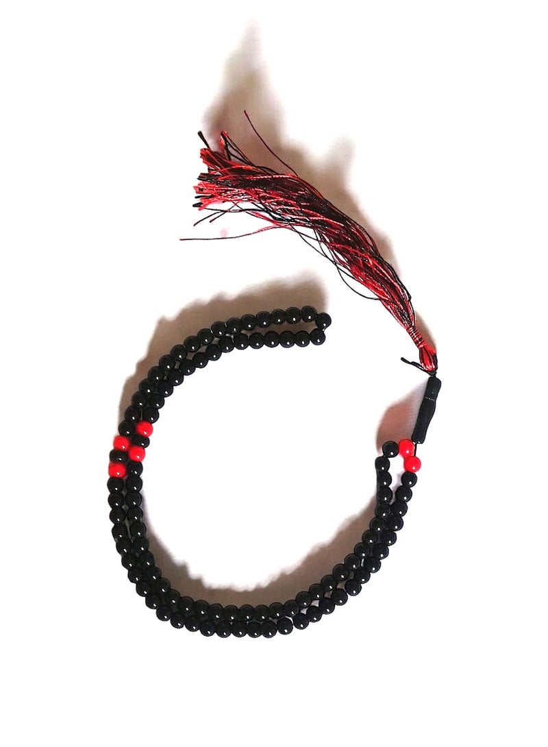 Black Long Length Prayer Beads  - Image 4