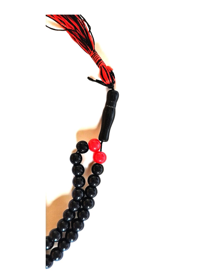Black Long Length Prayer Beads  - Image 2