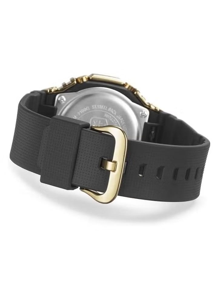 G-SHOCK Men's Watch With Gold Metal Bezel and Black Strap GM-2100G-1A9DR - Image 4