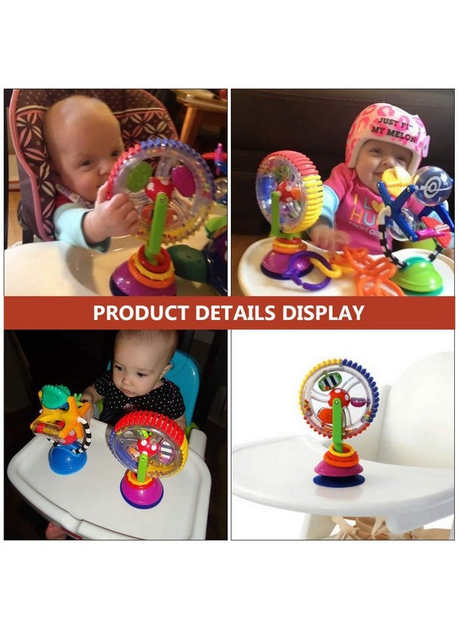 Toyvian Toyvian High Chair Toy Baby Ferris Wheel Toy Suction Cup Newborn Spinner Activity Toy Newborn High Chair Rattle Interactive Development Educational Toy for Feeding Plaything, Early Development  - Image 5