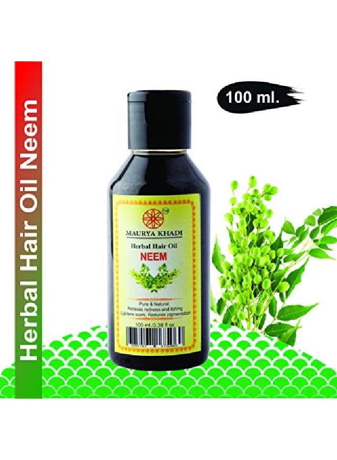 Khadi Natural Herbal زيت النيم العشبي الطبيعي (للبشرة والشعر) خالي من البارابين (100 مل) - Image 3