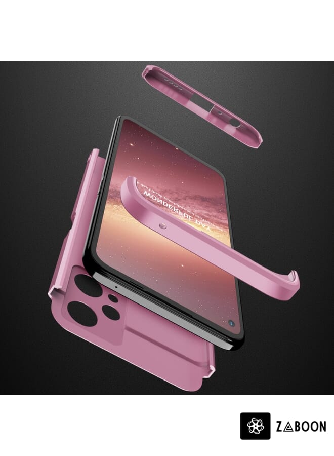 Zaboon Protective Case Cover For Realme 9 Pro GKK Three Stage Splicing Full Coverage PC - Image 3
