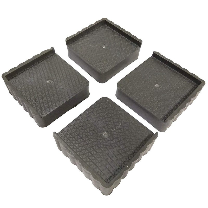 ONTRIP Ontrip MultiPurpose 4 Pieces Round Plastic LegsFoot and Stand for AlmirahWardrobeRefrigeratorSofaSleeping BedDinning Table and Dressing Table Wood and Steel Furniture which Bear 450 Kg - Image 2