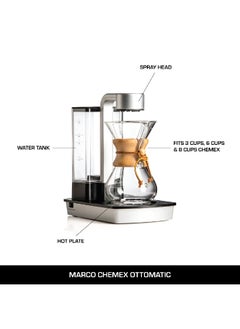 Chemex Home Barista Brewing Bundle – Comandante C40 MK4 Manual Coffee Grinder (Liquid Amber) & Chemex Ottomatic 2.0 Coffee Brewer with 6–8 Cup Glass Carafe – Premium Pour-Over Set with Nitro Burrs, Hot Plate & Auto Bloom  - Image 2