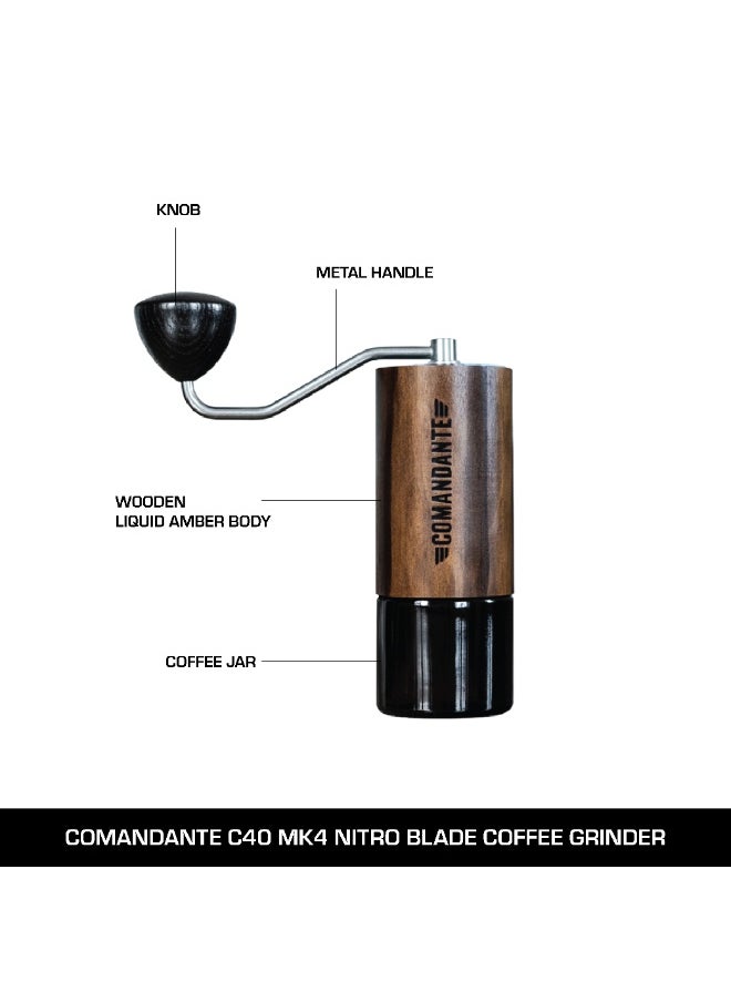 Chemex Home Barista Brewing Bundle – Comandante C40 MK4 Manual Coffee Grinder (Liquid Amber) & Chemex Ottomatic 2.0 Coffee Brewer with 6–8 Cup Glass Carafe – Premium Pour-Over Set with Nitro Burrs, Hot Plate & Auto Bloom  - Image 3
