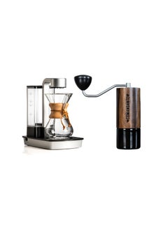 Chemex Home Barista Brewing Bundle – Comandante C40 MK4 Manual Coffee Grinder (Liquid Amber) & Chemex Ottomatic 2.0 Coffee Brewer with 6–8 Cup Glass Carafe – Premium Pour-Over Set with Nitro Burrs, Hot Plate & Auto Bloom  - Image 4