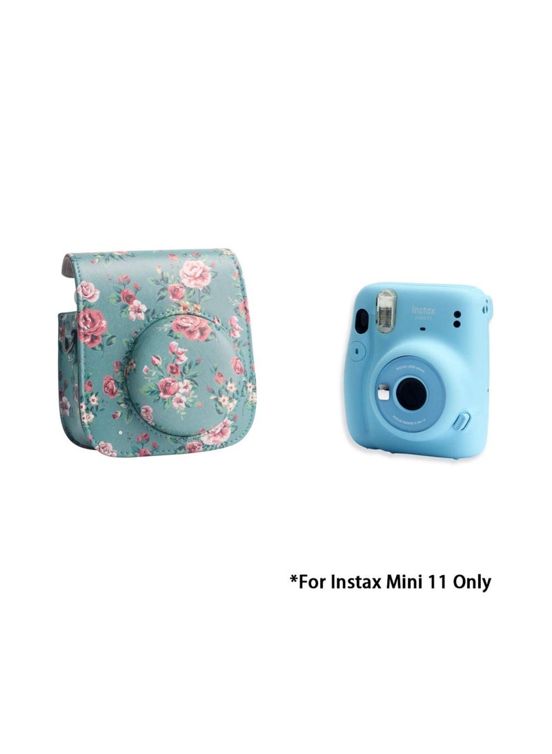 Zikra Protective Case for Fujifilm Instax Mini 11 Camera, Premium Vegan Leather Bag Cover with Removable Adjustable Strap for Photographers - Image 4