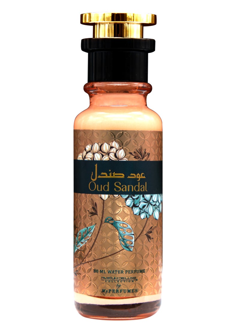 my perfumes My Perfumes OUD SANDAL from PARFUM DELUXE Non Alcoholic Halal Perfume for Men and Women 80ml Long Lasting and Alcohol Free - Image 3