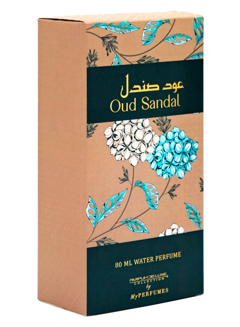 my perfumes My Perfumes OUD SANDAL from PARFUM DELUXE Non Alcoholic Halal Perfume for Men and Women 80ml Long Lasting and Alcohol Free - Image 5