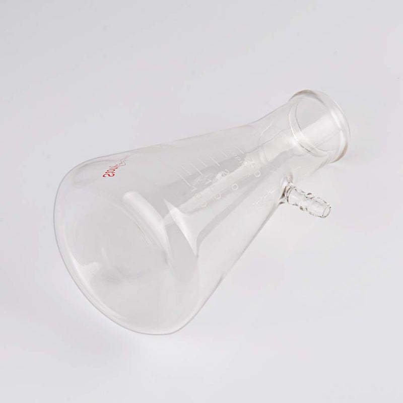 stonylab 2-Pack 250ml Borosilicate Glass Filtering Flask, Bolt Neck with Tubulation - Image 5