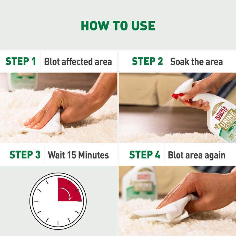 Nature's Miracle Natureâ€™s Miracle Urine Destroyer Plus Cat, 32 Ounces, Enzymatic Formula, Ready-to-Use - Image 5