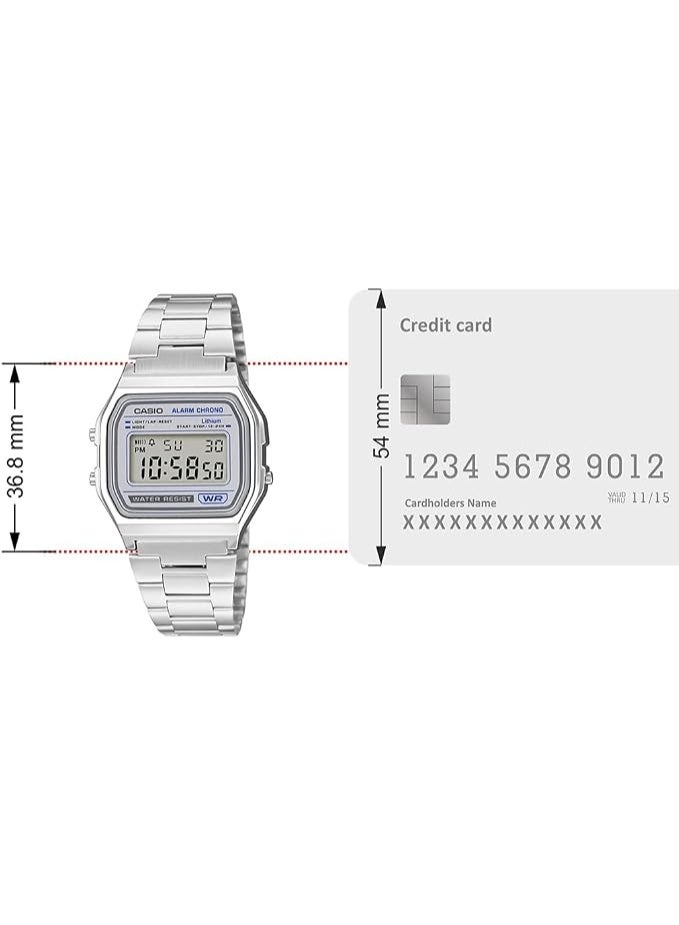 كاسيو CASIO VINTAGE DIGITAL UNISEX WATCH A158WEA-7DF - Image 5