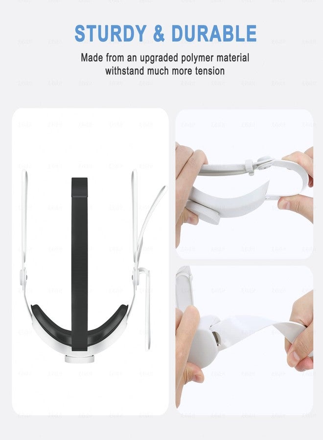 SUPERUS Head Strap for Meta Quest 2 VR - Elite Strap Replacement with Adjustable Hinge - Enhanced Comfort, Reduces Head Pressure - VR Accessories for Quest 2 - Image 3