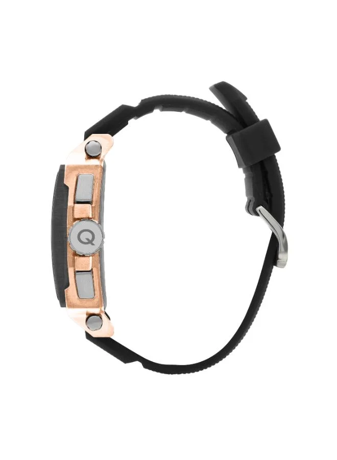 Quantum Men's Silicone Date&Dual Time Watch HNG969.850 - 41.5 mm