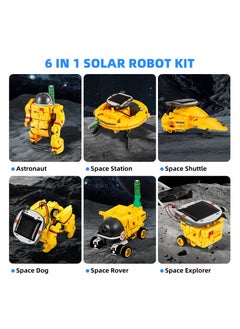 SYOSI Solar Robot Toy 6-in-1, STEM Educational Science Kits for Kids Age 8 9 10, Building Space Robotics Kit, Science&Play Mechanics, Birthday Gifts for 11 12 13 14 Year Old Boys Present Toys  - Image 2