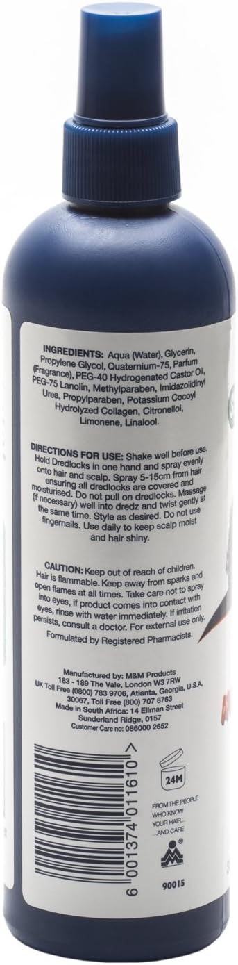 Stylin Dredz Extra Dry Hair Oil Moisturising Spray w Conditioners 350ml Pack of 1 - Image 3